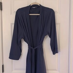 MAXMODA Women’s Kimono Wrap Robe Knit  Maxi Blue
